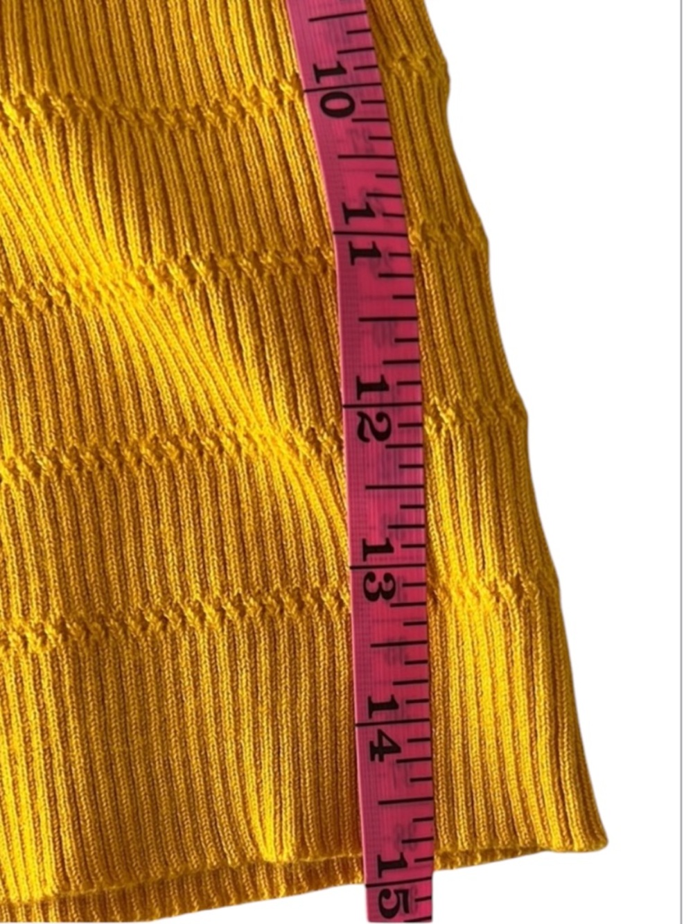 Karl Lagerfeld Paris Marigold Short Sleeve Scalloped Trim Sweater Size XL - Picture 9 of 12